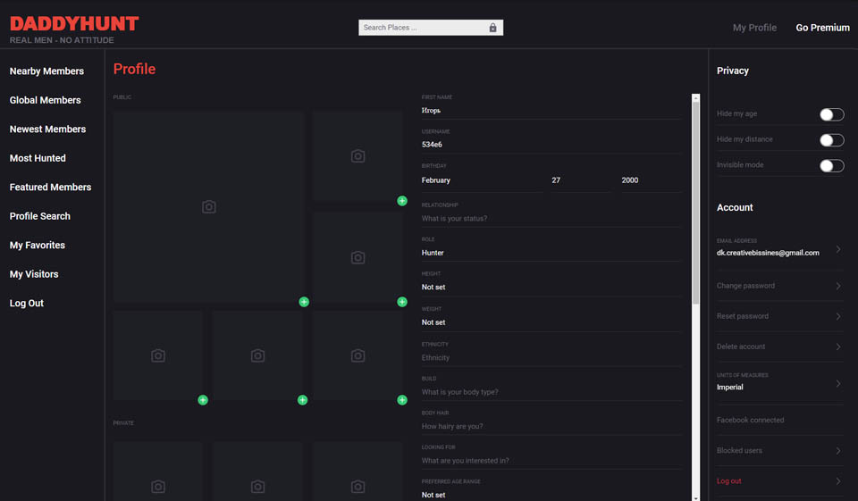 Jak zablokować lub zgłosić profil?